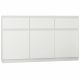 Cassettiera moderna Mobene 120 x 40 x 98 cm bianco opaco