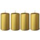  Candele decorative ORO, 4 pezzi, Comunione