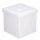  Pouf imbottito Wide Decor ART-1382 38x38x38 cm bianco