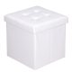  Pouf imbottito Wide Decor ART-1382 38x38x38 cm bianco