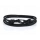  Bracciale da uomo in argento, 67 cm, nero