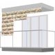  Tenda a rullo per balcone, terrazzo o finestra, ESTERNO, 128x150