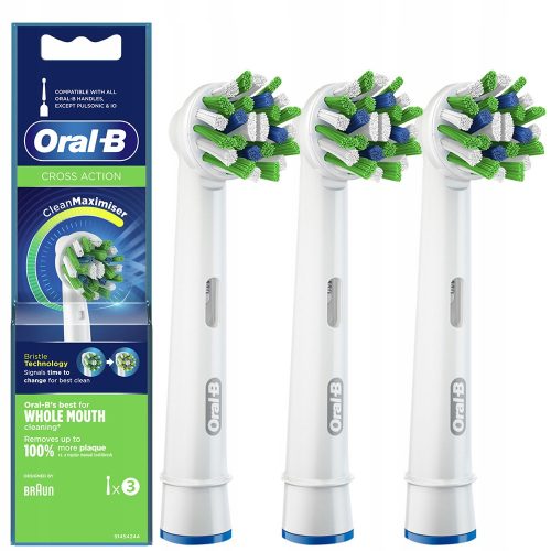  Oral-B CrossAction EB-50-3 Punte 3 pezzi