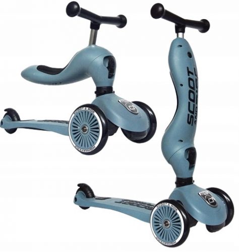  Scoot and Ride Highwaykick 1 monopattino a tre ruote 2in1, blu