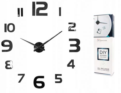  Orologio da parete Smart Diy, argento, 130 cm