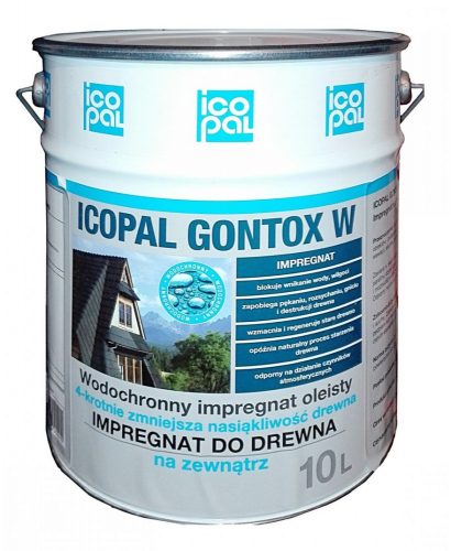 Impregnante per legno Icopal Gontox W 10 l, incolore