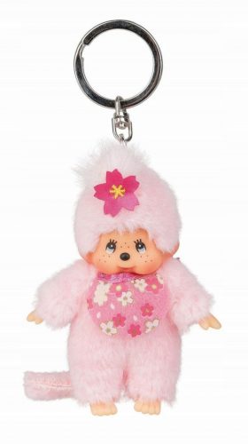  Monchhichi 242467 Portachiavi 11 cm Scimmia rosa