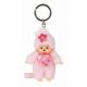  Monchhichi 242467 Portachiavi 11 cm Scimmia rosa