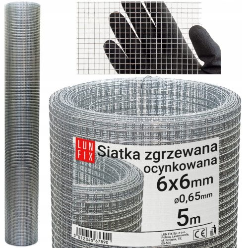 Rete elettrosaldata zincata Lun Fix O00056K 5 mt