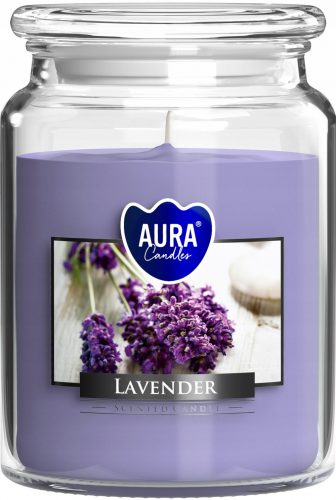 Candela di paraffina profumata Lavanda Aura 1 pz.