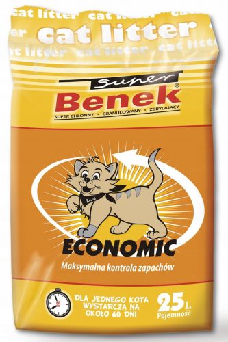  SUPER BENEK Lettiera economica profumata per gatti 25L