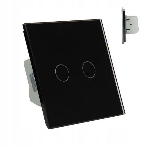 Interruttore double touch da incasso Livolo nero VL-C702-62