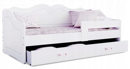  Letto AJKmeble Lili 80 x 180 cm bianco