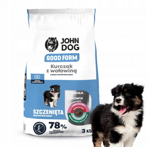  Cibo secco John Dog, mix di sapori, 3 kg