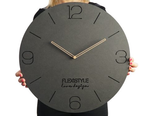 Orologio da parete FLEXISTYLE, sfumature di grigio, 50 cm