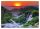 Carta da parati fotografica 3D SUNSET WATERFALL LIVING ROOM 368x254