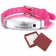  Bracciale Steelova 20,5 cm rosa