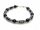  Bracciale da uomo a rulli in onice ed ematite