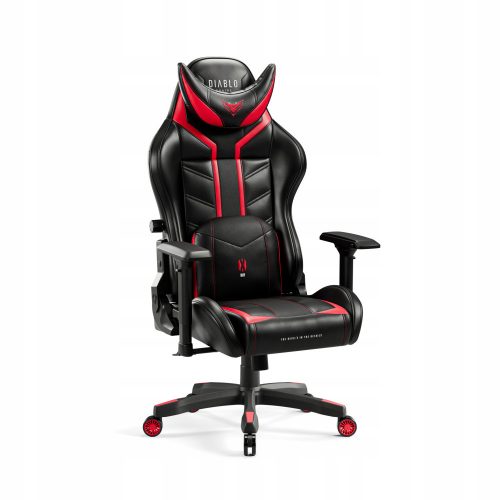  Sedia da gaming Diablo Chairs X-RAY, ecopelle nera e rossa