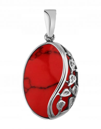  Ciondolo in argento Art 399 corallo rosso