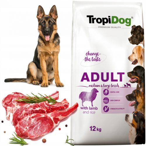  TropiDog cibo secco per agnello 12 kg