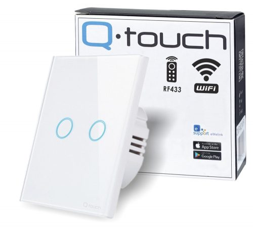 INTERRUTTORE LUCE TOUCH WIFI DOPPIO VETRO