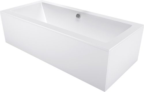 Vasca da bagno rettangolare in acrilico Mexen Cube con scarico centrale, 170 x 80 cm