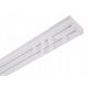 Binario da soffitto in PVC, doppio binario, bastone per tende, 440 cm