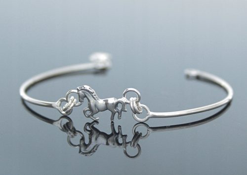  Bracciale monopezzo in argento - cavallo 07