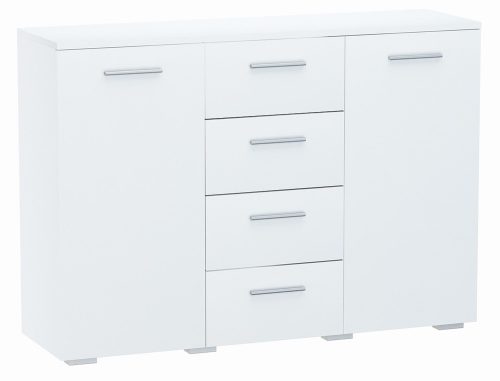  Cassettiera Matkam HELENA 120 x 35 x 84,5 cm bianco opaco