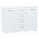  Cassettiera Matkam HELENA 120 x 35 x 84,5 cm bianco opaco