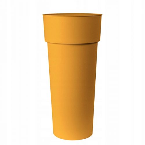  Vaso Euro3plast 38 cm x 38 x 80 cm diametro 38 cm plastica tonalità giallo e oro