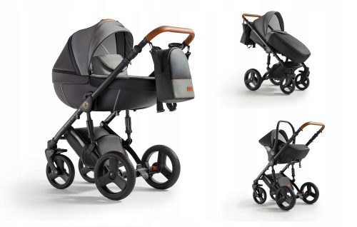  PASSEGGINO PER BAMBINI VERDI ORION 3IN1 + ACCESSORI