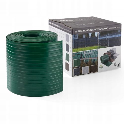 Nastro per recinzione Quest Lux 19 cm x 26 m verde