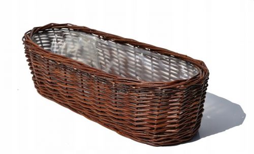  Copertura Wicker Shop 50x21x14 cm in vimini testa di moro