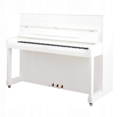  Petrof P 118 M1 pianoforte bianco lucido + cromato