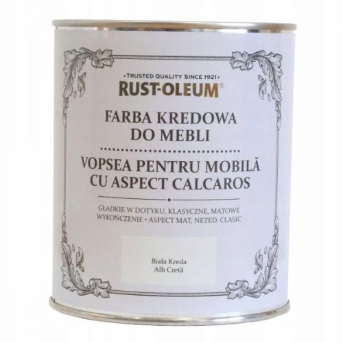 Vernice acrilica per mobili Ruggine-Oleum 0,75 l Bianco Gesso opaco