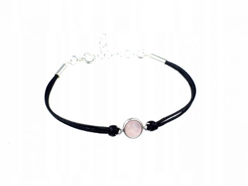  Bracciale in argento, quarzo rosa, argento pr925