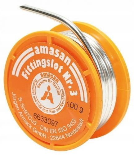 STAGNO PER SALDATURA RAME SOFT SOLDER 100G 2,5MM