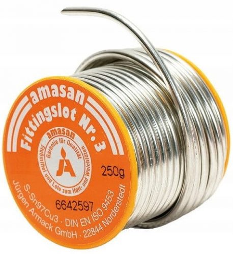 STAGNO PER SALDATURA RAME SOFT SOLDER 250G 2.5MM