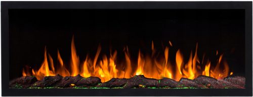 Camino da incasso senza funzione di riscaldamento, Classic Fire elettrico, nero, 11 W, 115 x 42 x 12,8 cm