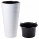  Vaso da fiori Form-Plastic 30 cm x 30 x 56,5 cm diametro 30 cm plastica bianca