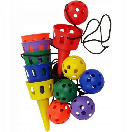 Canestro da gioco, set di 6 cestini per palline