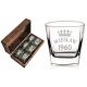 Bicchiere da whisky con incisione, confezione regalo da 6 pz