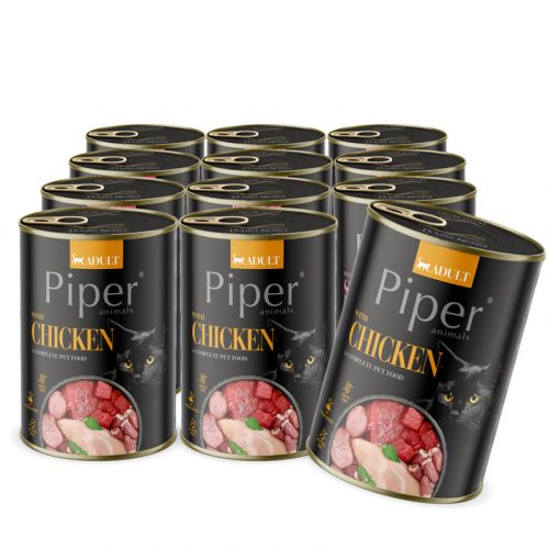  Piper cibo umido pollo 0,4 kg