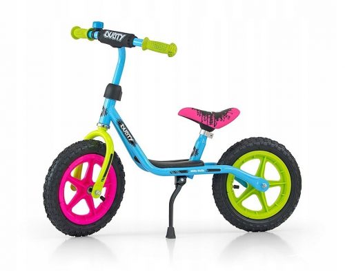  Milly Mally bicicletta senza pedali 12" multicolore Blu, Rosa, Verde