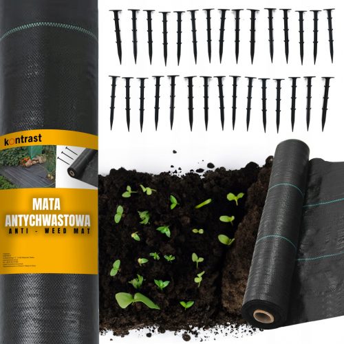  Pacciamatura agrotessile (antierbacce) Contrasto nero 160 x 10000 cm 70 g/m²