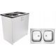 MOBILE LAVABO 80x50 + lavabo da appoggio con sifone