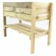  Box da balcone 87 x 45 cm in legno