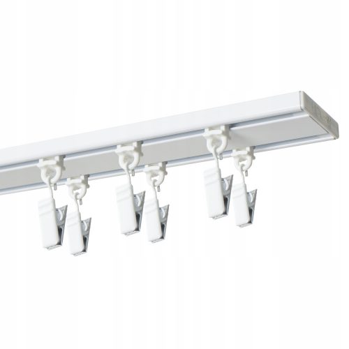 BINARIO DA SOFFITTO DOPPIO 360 cm con clips SLIM